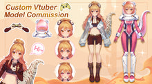 Load image into Gallery viewer, Custom VTuber model, Premium commission, character design/cutting/rigging, Additional facial expression/outfit/accessory/movement/pet