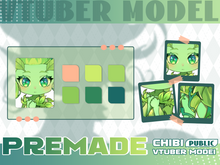 Load image into Gallery viewer, Premade Chibi VTuber Model-1
