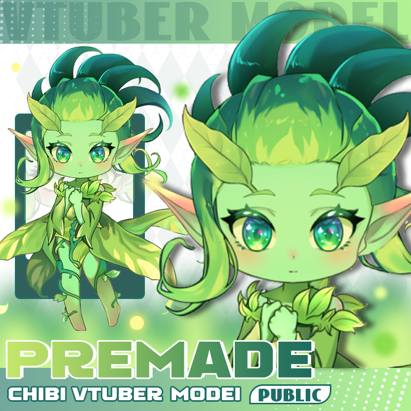 Premade Chibi VTuber Model-1