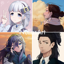 将图片加载到图库查看器，Custom Anime character portrait design commission(OC,Genshin,DND,FFxiv,Furry,Fanart)
