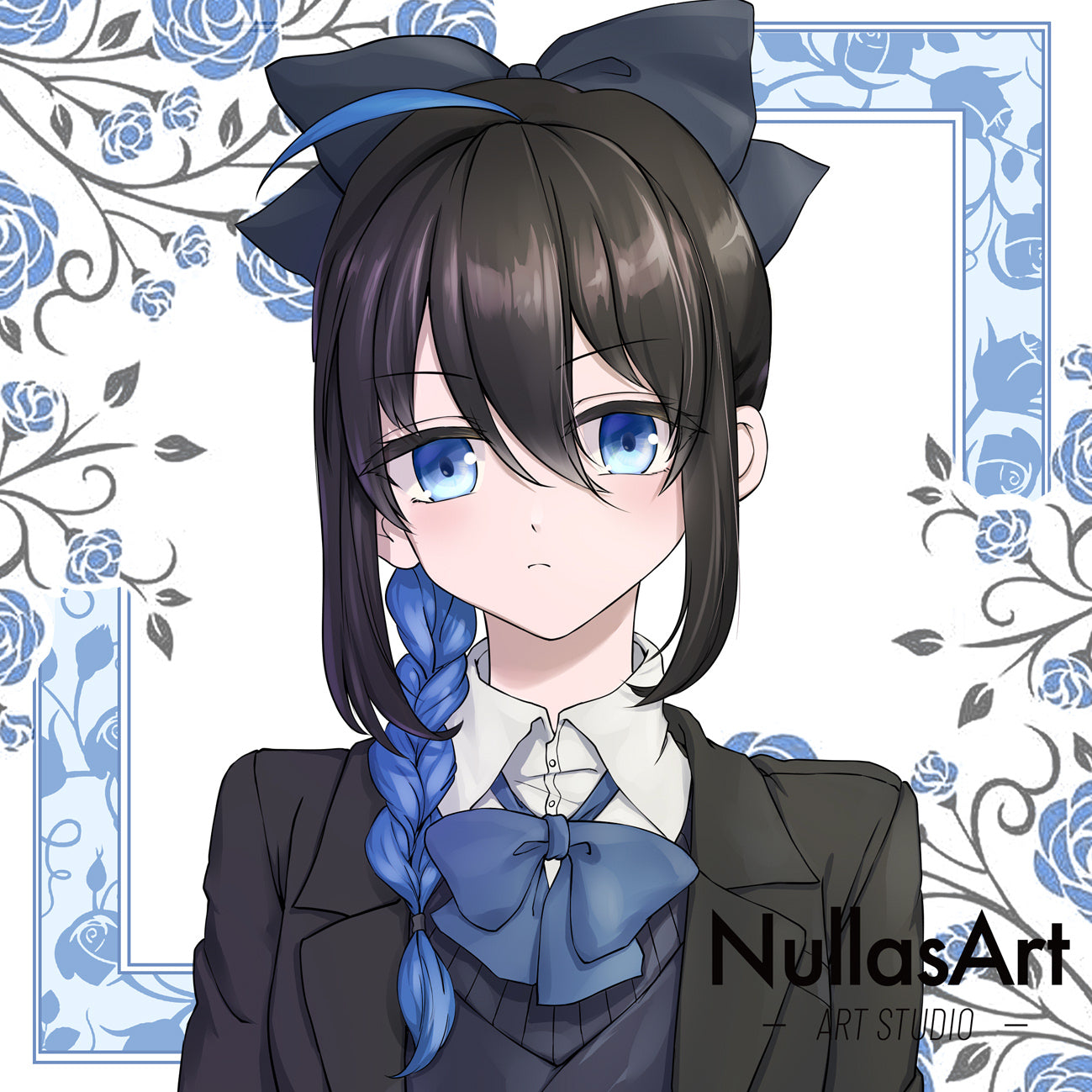 Custom Anime Girl Fanart Art Commission