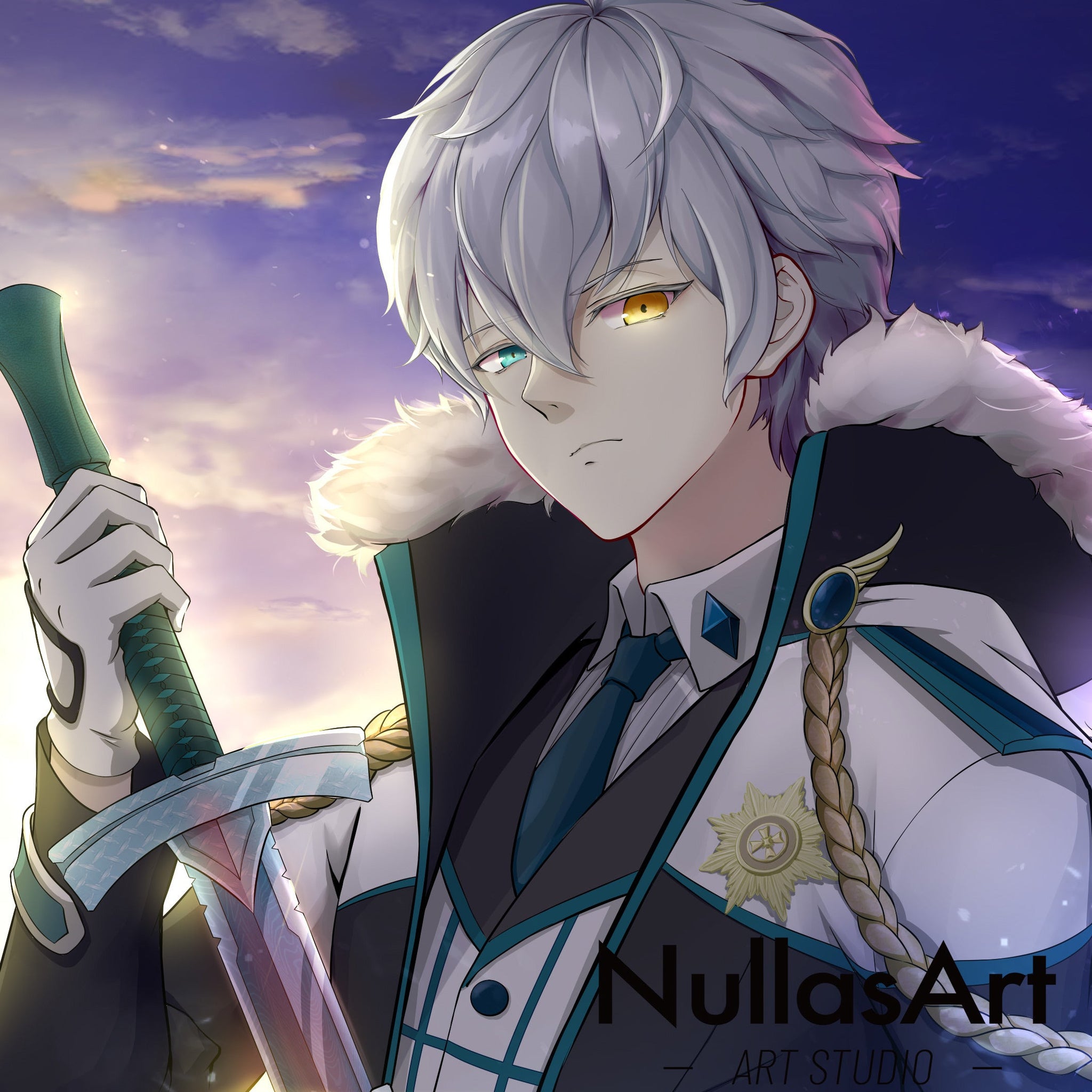 Custom Anime character portrait design commission(OC,Genshin,DND,FFxiv –  NullasArt